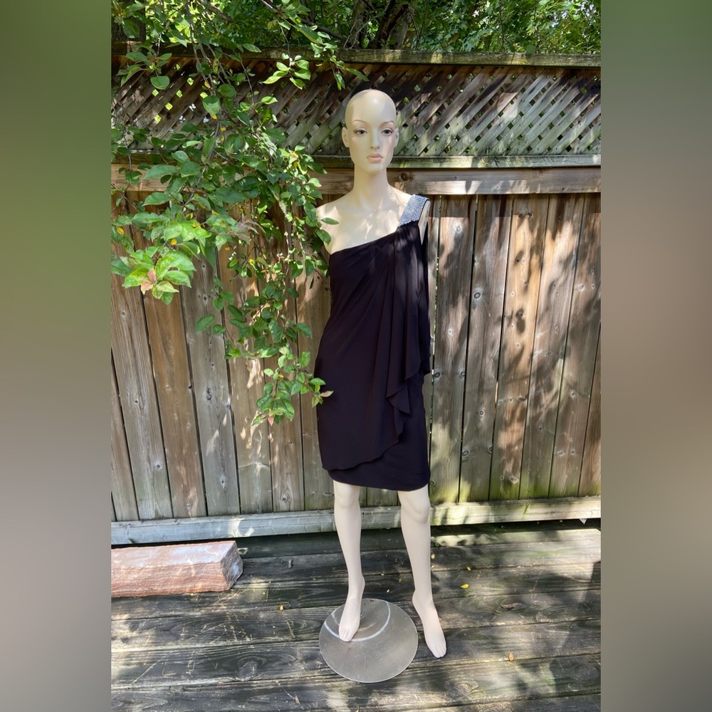 🐦‍⬛ 5/$25 🐦‍⬛ Fancy & Flowy Single Strap Asymmetrical Dress - Picture 16 of 16